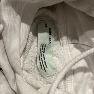 Off white floral hoodie